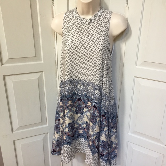 Francesca's Alya Paisley Boho Sleeveless Dress - Picture 8 of 14